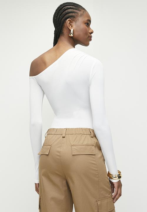 Superbalist - Asymmetrical bodysuit - off white