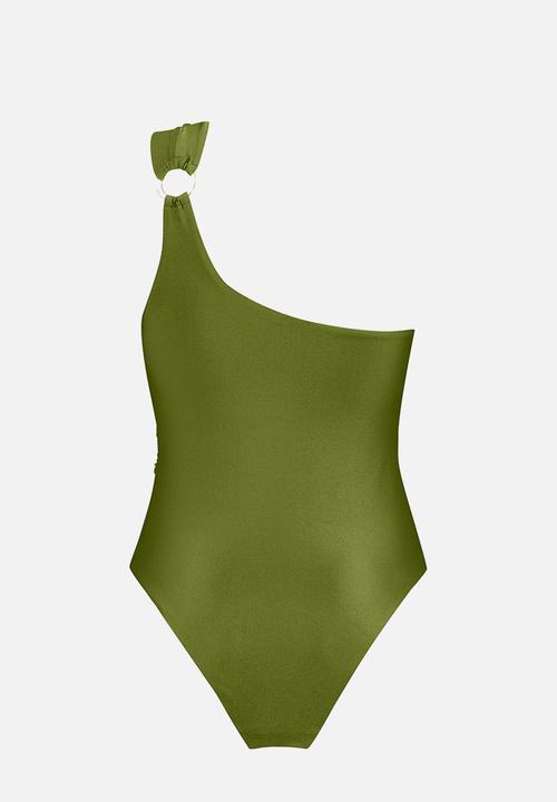 Hunkemoller - Holbox Shine swimsuit - calla green