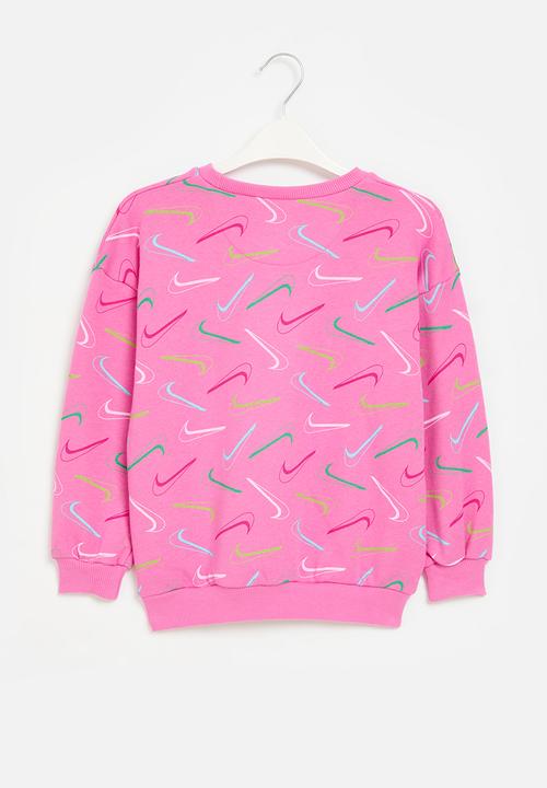 Nike - Nkg swoosh logo bf crew - playful pink