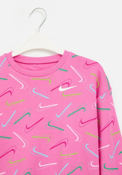 Nike - Nkg swoosh logo bf crew - playful pink