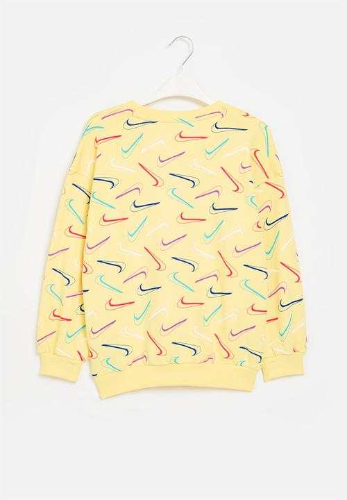 Nike - Nkg swoosh logo bf crew - soft yellow