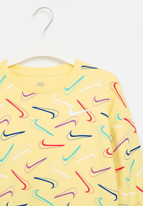 Nike - Nkg swoosh logo bf crew - soft yellow
