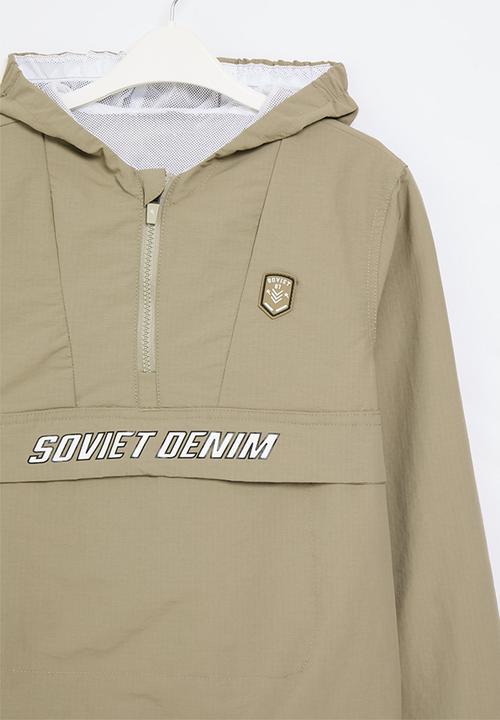 SOVIET - Boys fashion track jacket - taupe