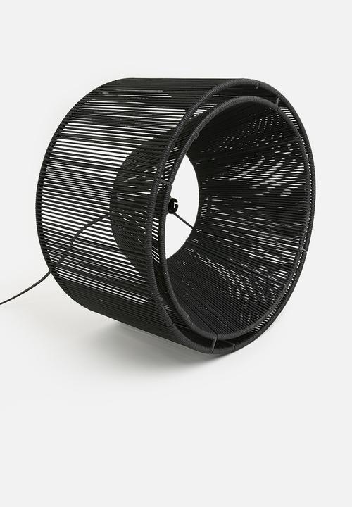 Sixth Floor - Polybraid pendant - black