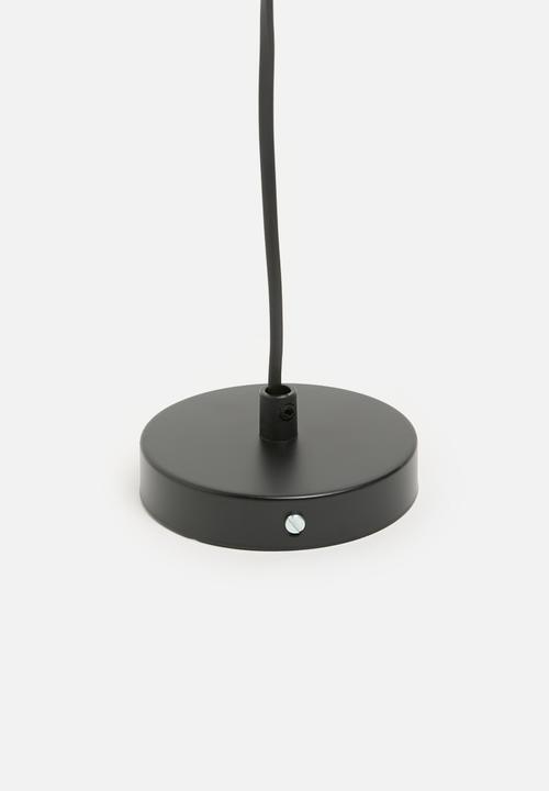 Sixth Floor - Polybraid pendant - black