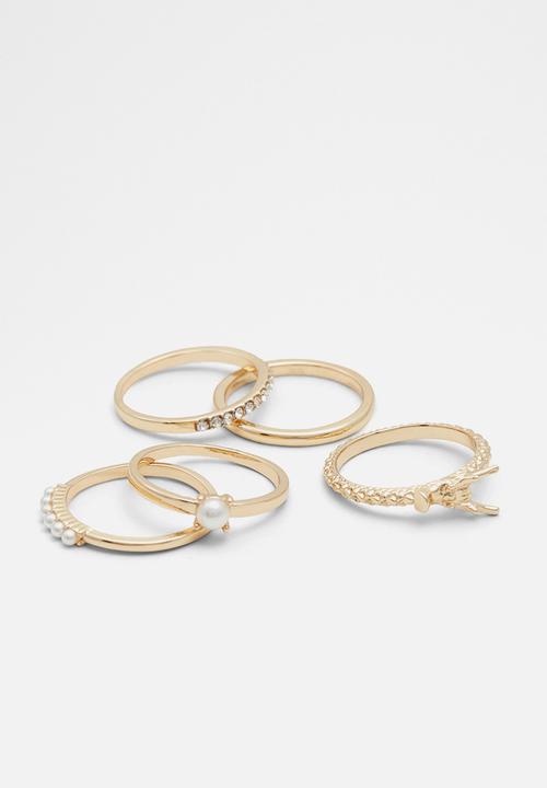 ALDO - Embera ring set - gold