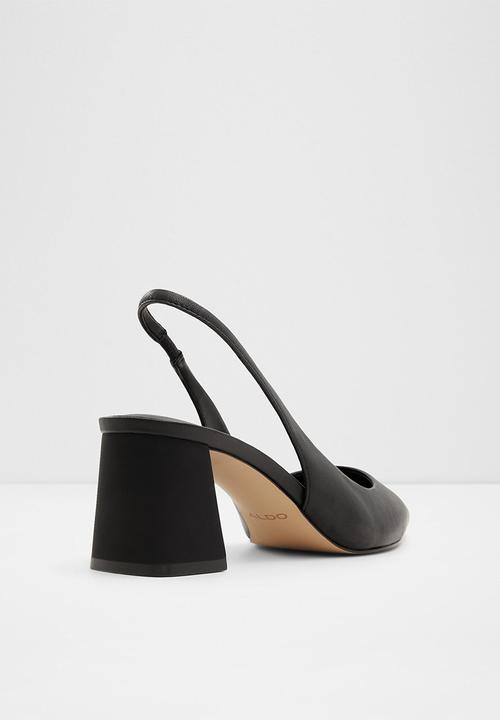 ALDO - Uliana leather block heel - black