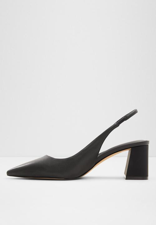 ALDO - Uliana leather block heel - black