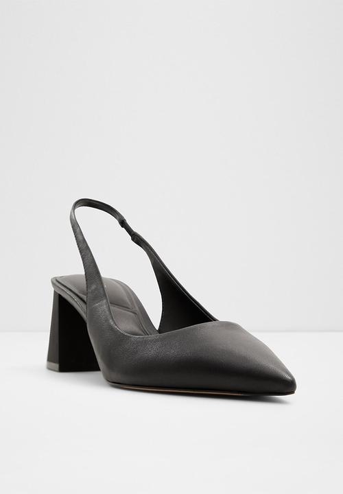 ALDO - Uliana leather block heel - black