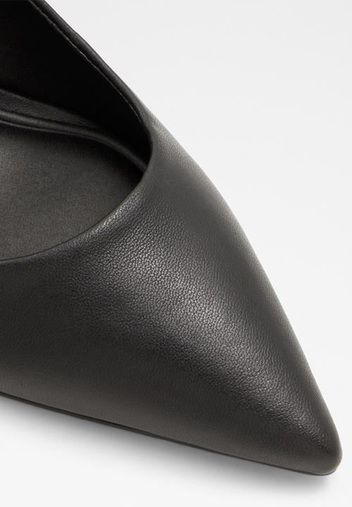 ALDO - Uliana leather block heel - black