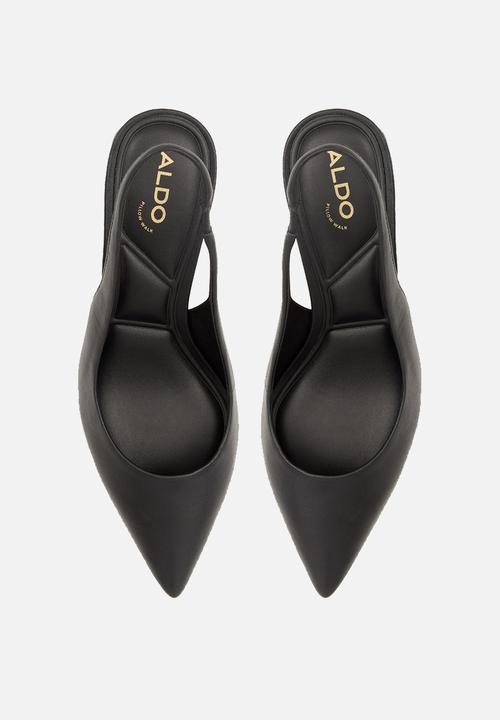 ALDO - Uliana leather block heel - black
