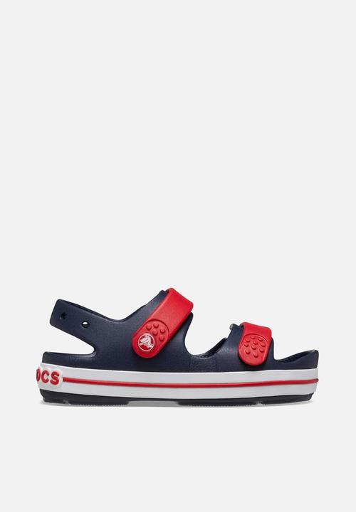 Crocs - Crocband Cruiser Sandal T - Navy/Varsity Red