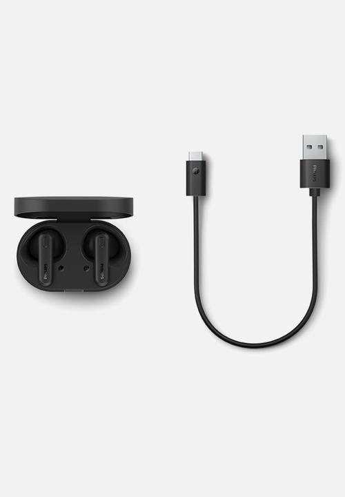 Philips - TAT1138 Pod Style TWS In Ear+IPX4 - BLACK