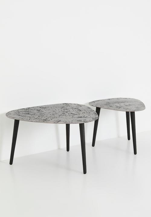 Nolden Brothers - Ceciali nested coffee tables - metallic