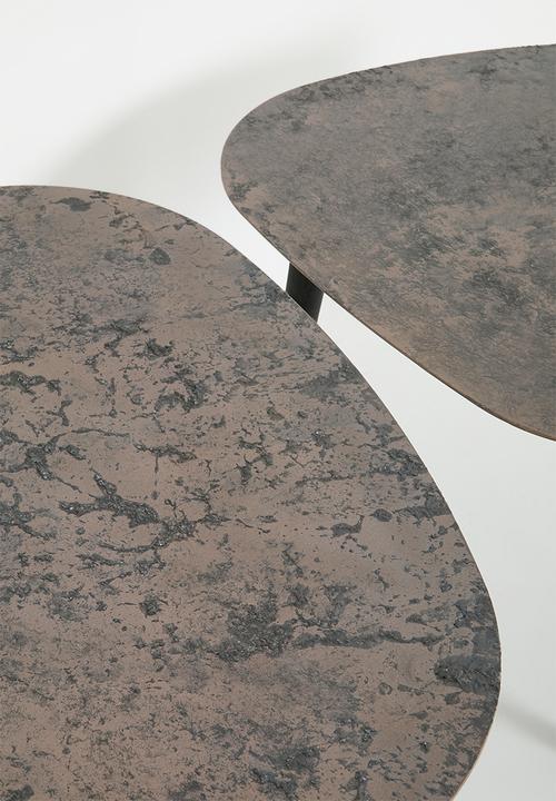 Nolden Brothers - Ceciali nested coffee tables - metallic