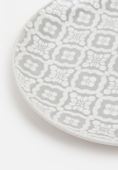 Sixth Floor - Loco dinner plate set of 4 - Grey