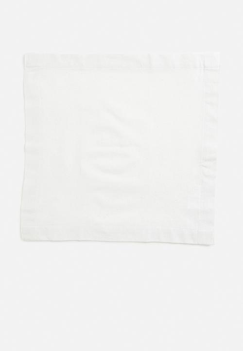 Excellent Houseware - Amani Napkin Set - White