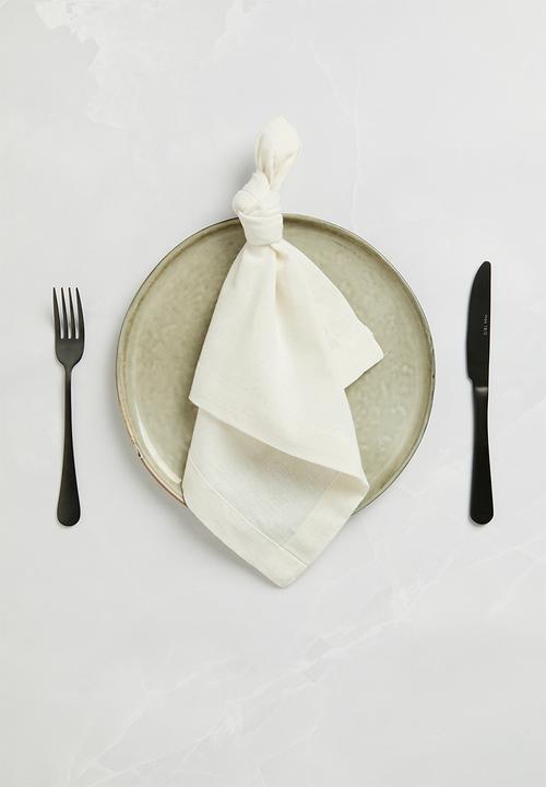Excellent Houseware - Amani Napkin Set - Ivory