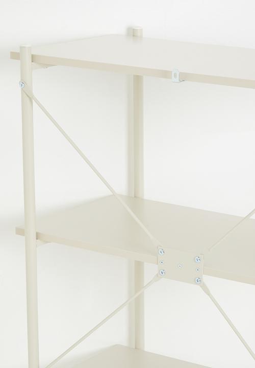 Sixth Floor - Marlo 4 tier shelf unit - neutral