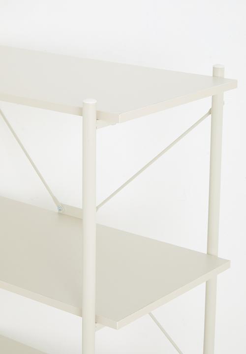 Sixth Floor - Marlo 4 tier shelf unit - neutral