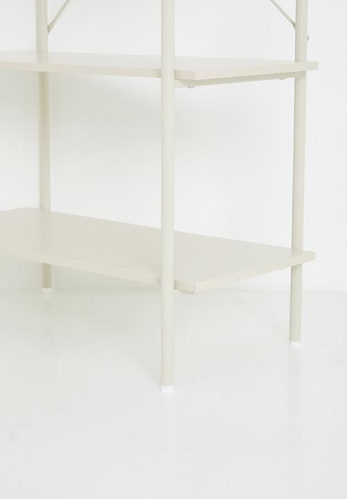 Sixth Floor - Marlo 4 tier shelf unit - neutral