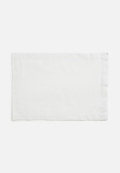 Excellent Houseware - Amani placemat set - white  