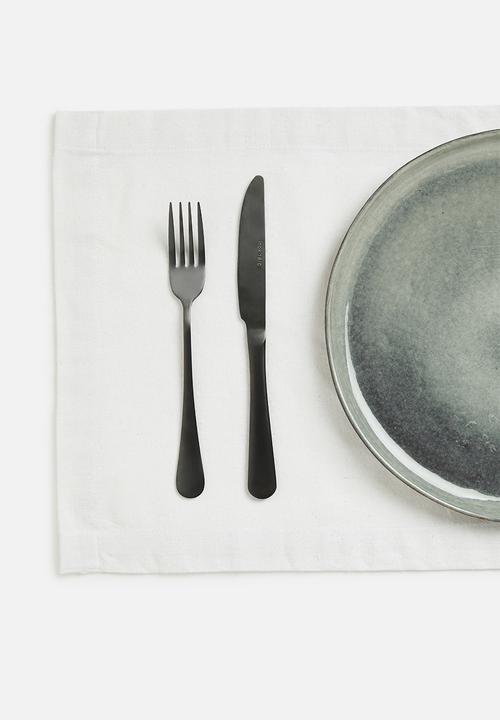 Excellent Houseware - Amani placemat set - white  