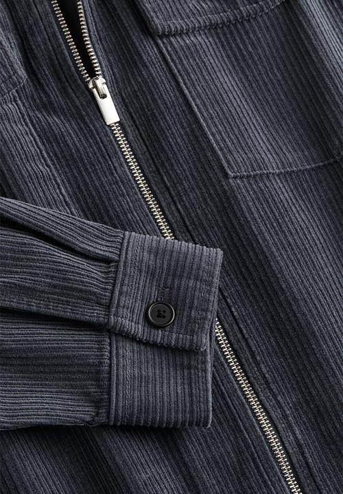 H&M - Regular fit corduroy overshirt - blue