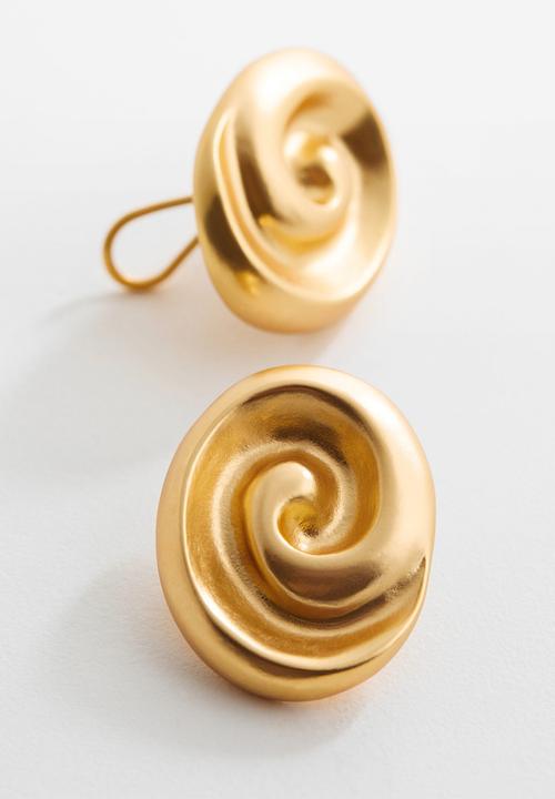 MANGO - Earings agata - gold
