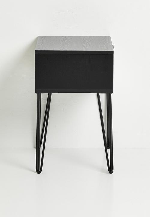 Me&Co - Lucca Bedside Cabinet - Black