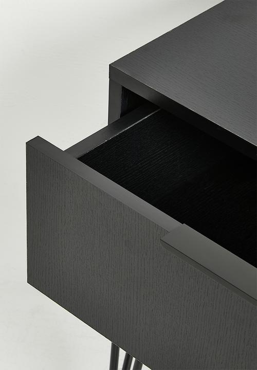 Me&Co - Lucca Bedside Cabinet - Black