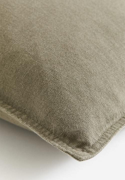 H&M - Linen-blend cushion cover - green