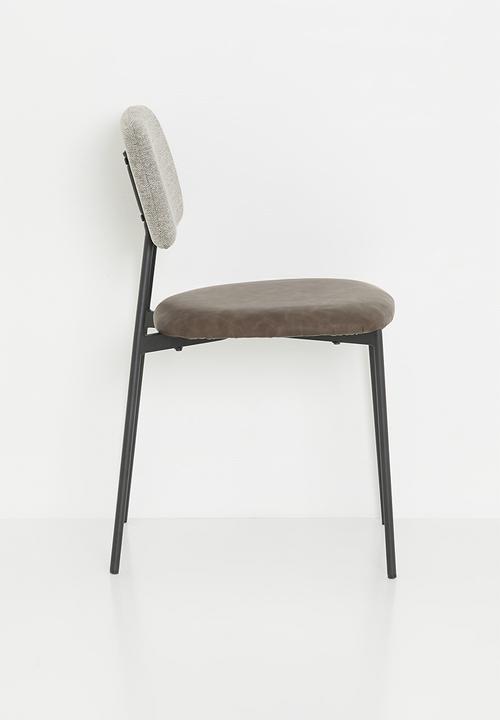 Sixth Floor - Jetson dining chair set of 2-Charcoal
