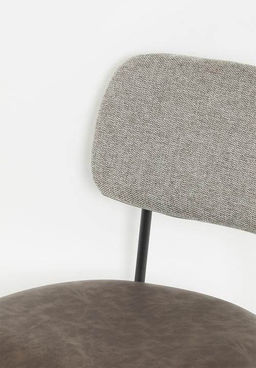 Sixth Floor - Jetson dining chair set of 2-Charcoal