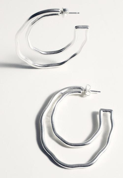 MANGO - Earrings cece - silver