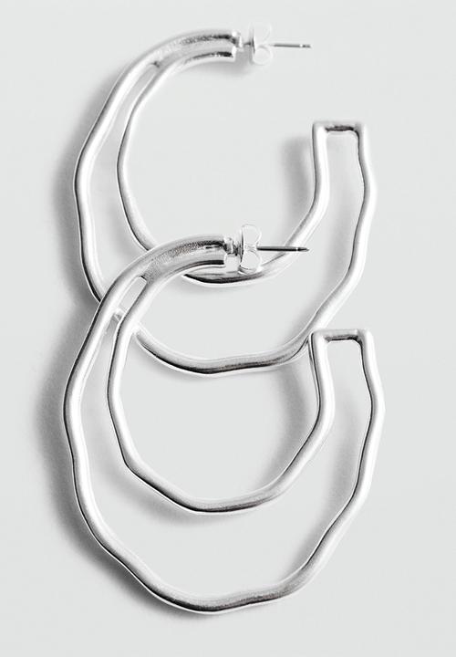 MANGO - Earrings cece - silver