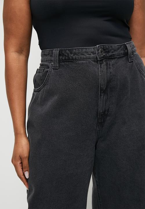 Cotton On - Plus Super Baggy Jean-Graphite Black