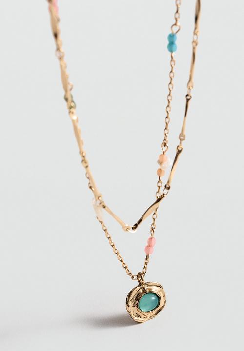 MANGO - Necklace sosaura - gold