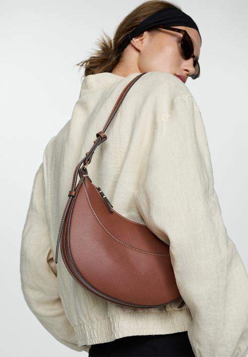 MANGO - Bag lago - beige & khaki