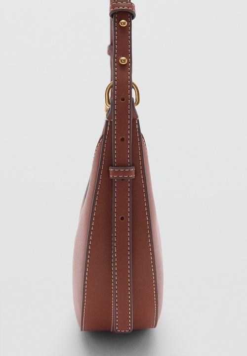 MANGO - Bag lago - beige & khaki