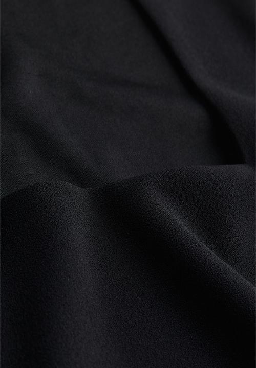 H&M - Square-neck bodycon dress - black