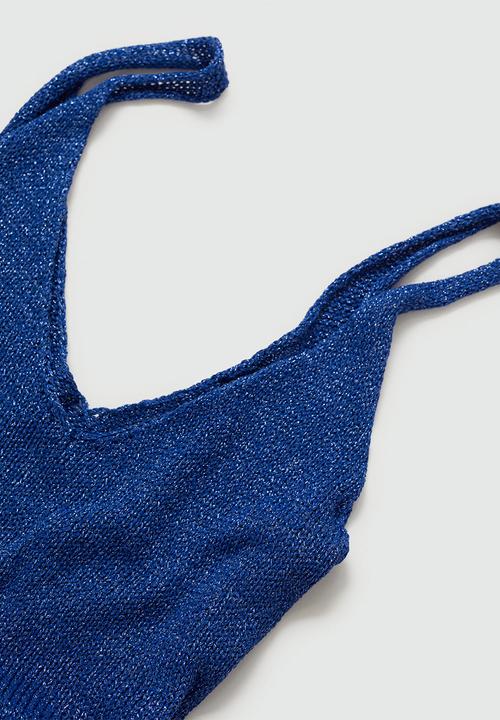 MANGO - Plus Dress Klung - Bright Blue