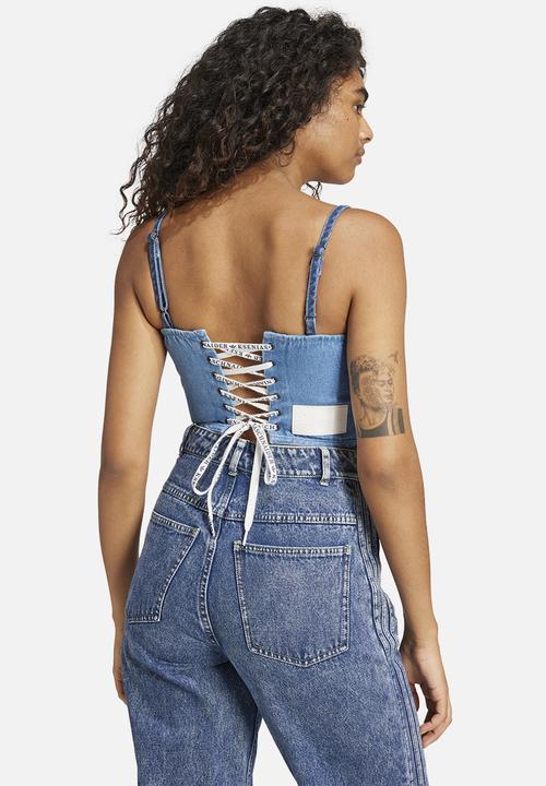 adidas Originals - Ksenia Corset - Medium Blue Denim/Light Denim