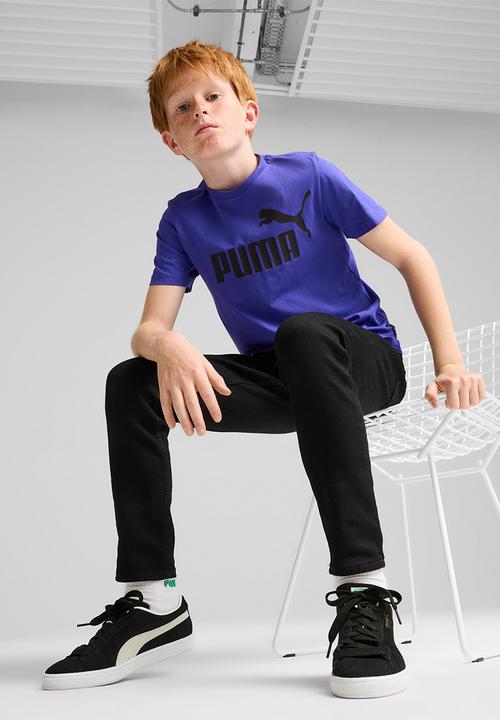 PUMA - Ess Logo Tee B - Lapis Lazuli