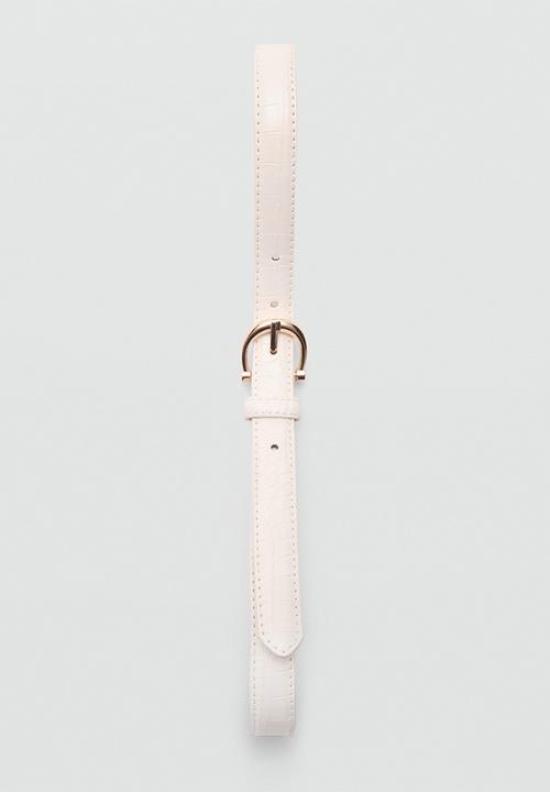 MANGO - Belt mev - light beige