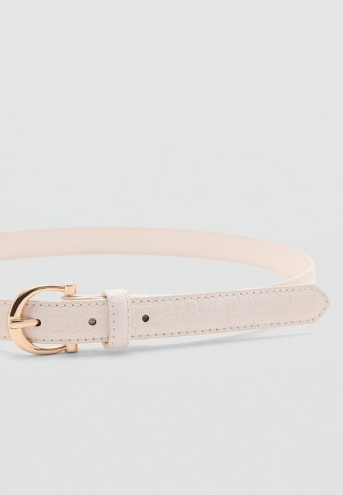 MANGO - Belt mev - light beige