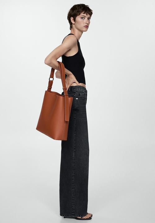 MANGO - Bag nefer - medium brown