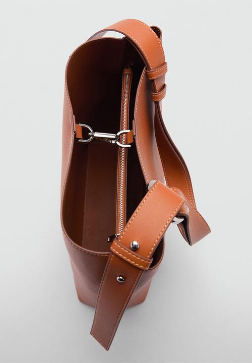 MANGO - Bag nefer - medium brown