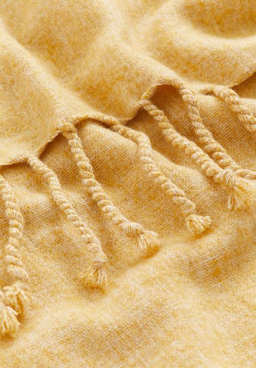 H&M - Wool-blend blanket - yellow