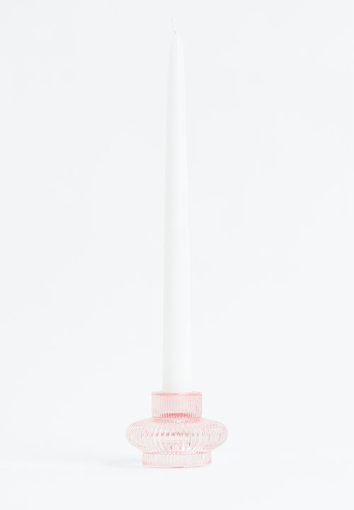 H&M - Glass candle lantern - pink